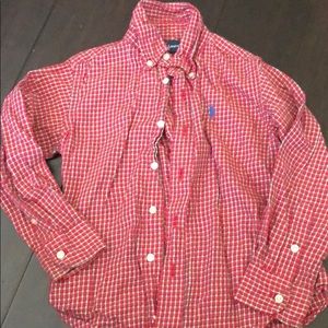 Ralph Lauren red plaid button down